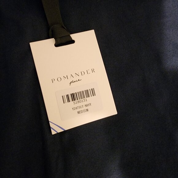 Pomander Place Navy Aimee Mini Dress NWT Med - Picture 6 of 10